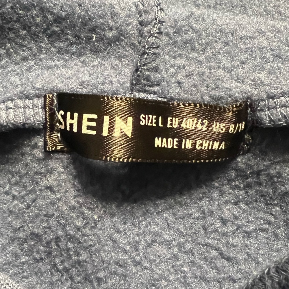 SHEIN drawstring pullover long sleeve large blue hoodie - Women’s - Picture 8 of 12